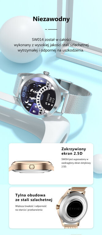 G. Rossi SW014 Silver hind ja info | Nutikellad (smartwatch) | kaup24.ee