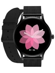 женские смарт-часы pacific 18-3 - ремешок + лента: черный / черный (sy015c) цена и информация | Смарт-часы (smartwatch) | kaup24.ee