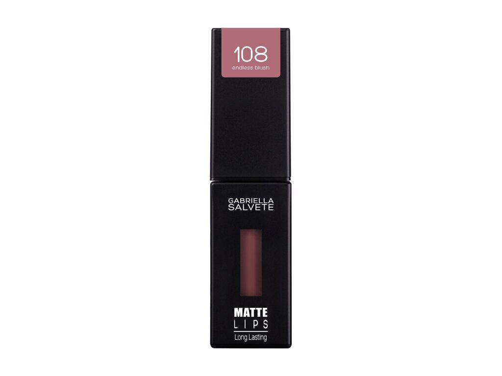 Huulepulk Gabriella Salvete Matte Lips 108 Endless Blush, 4,5 ml цена и информация | Huulepulgad, -läiked, -palsamid, vaseliin | kaup24.ee