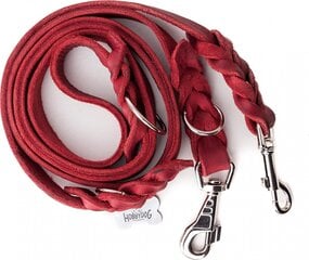 Поводок кожаный для собак Hobbydog, красный цвет, разные размеры цена и информация | Поводки для собак | kaup24.ee