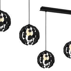 подвесной светильник gaia 3xe27 60w, черный цена и информация | Люстры | kaup24.ee