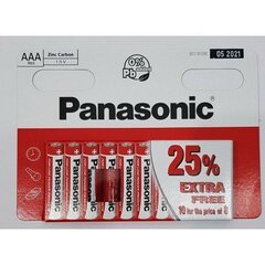 Patareid Panasonic Zinc R03 (AAA), 10 tk цена и информация | Батарейки | kaup24.ee