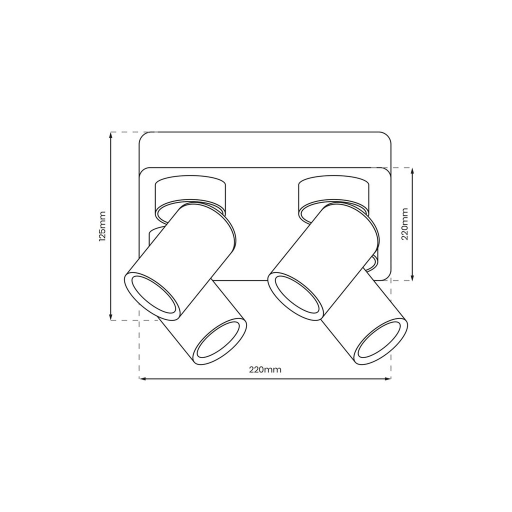 Laevalgusti, must, 230v/50hz hind ja info | Laelambid | kaup24.ee