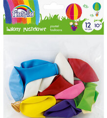 Õhupallid Pastell, Fiorello, erinevad pastellvärvid, 12 tk hind ja info | Õhupallid | kaup24.ee