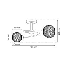 Laevalgusti Oakland, 60 w hind ja info | Laelambid | kaup24.ee