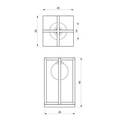 Diego laualamp 1xe14 hind ja info | Rippvalgustid | kaup24.ee