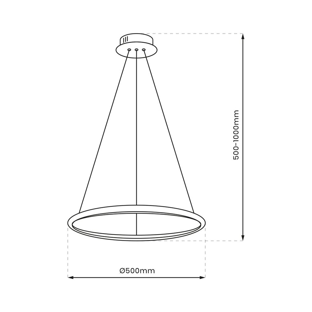 LED rippvalgusti, 27w hind ja info | Rippvalgustid | kaup24.ee