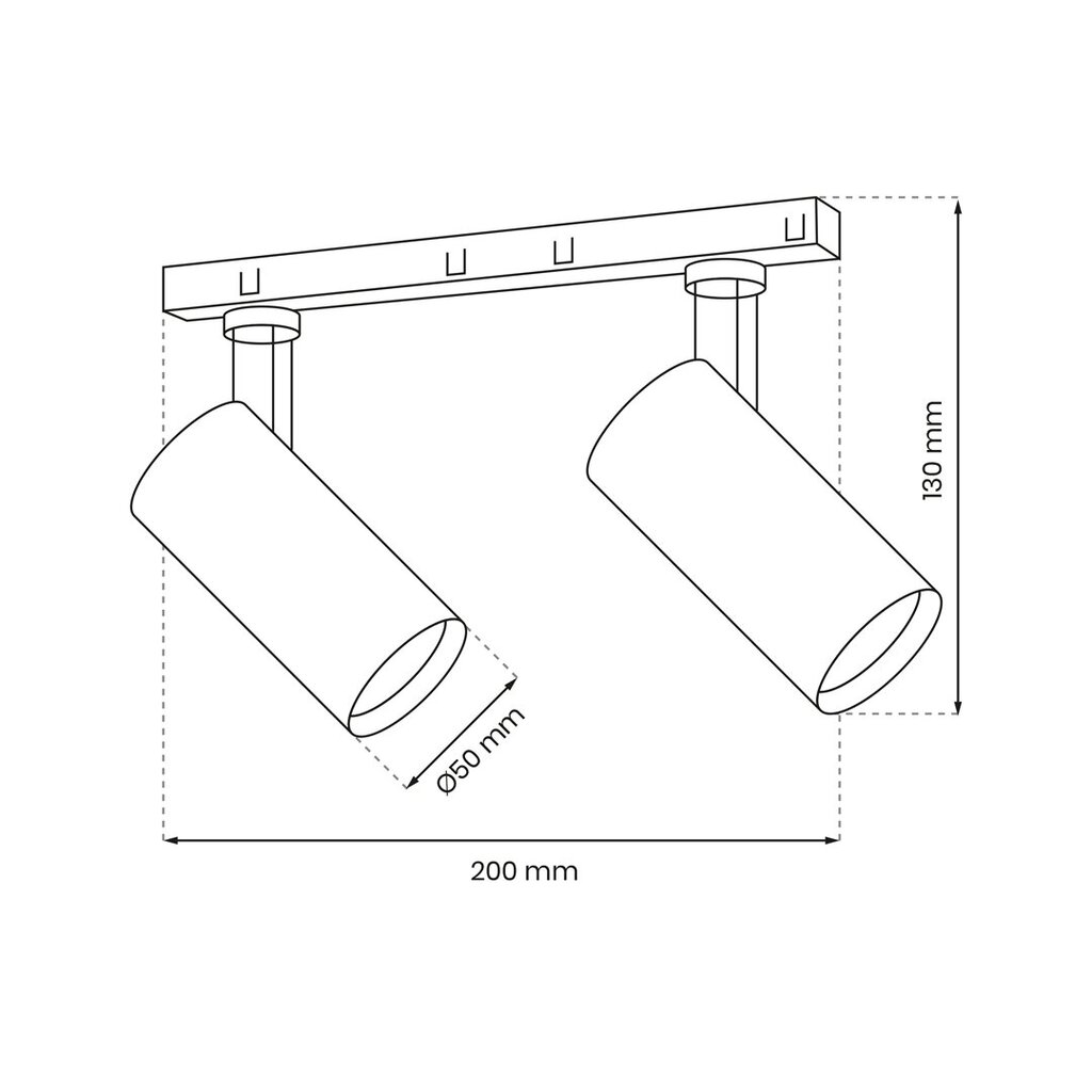 Magnetic track 2x10w led 4000k hind ja info | Rippvalgustid | kaup24.ee