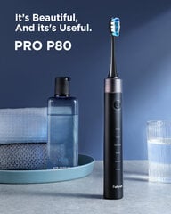 FairyWill Sonic toothbrush with head set and case FW-P80 (Black) цена и информация | Электрические зубные щетки | kaup24.ee