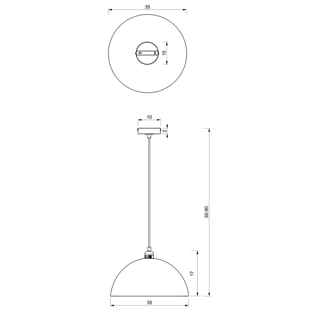 Beta rippvalgusti 1xe27 35cm цена и информация | Rippvalgustid | kaup24.ee