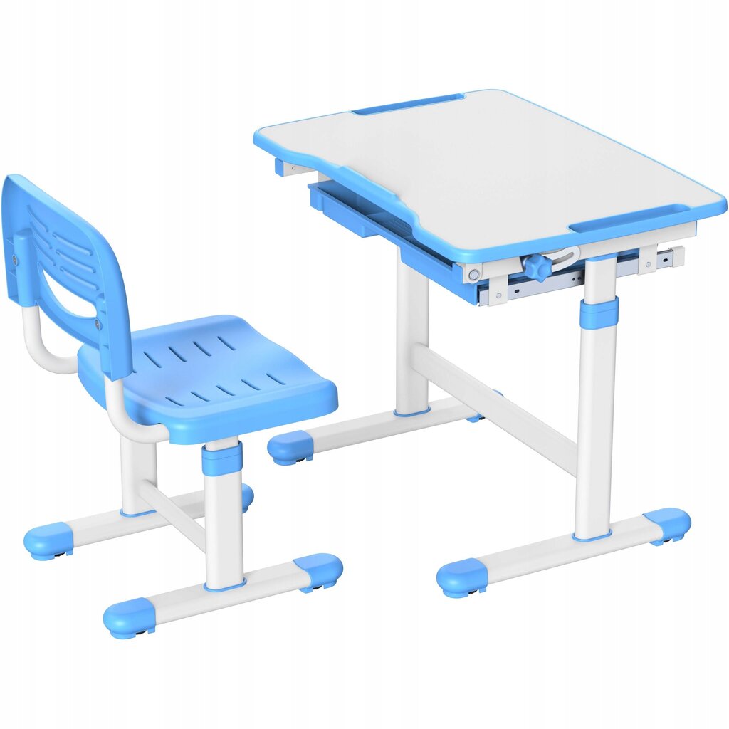 Laud ja tool Mozos DC-Set, sinine цена и информация | Arvutilauad, kirjutuslauad | kaup24.ee