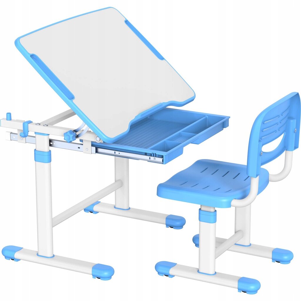 Laud ja tool Mozos DC-Set, sinine hind ja info | Arvutilauad, kirjutuslauad | kaup24.ee