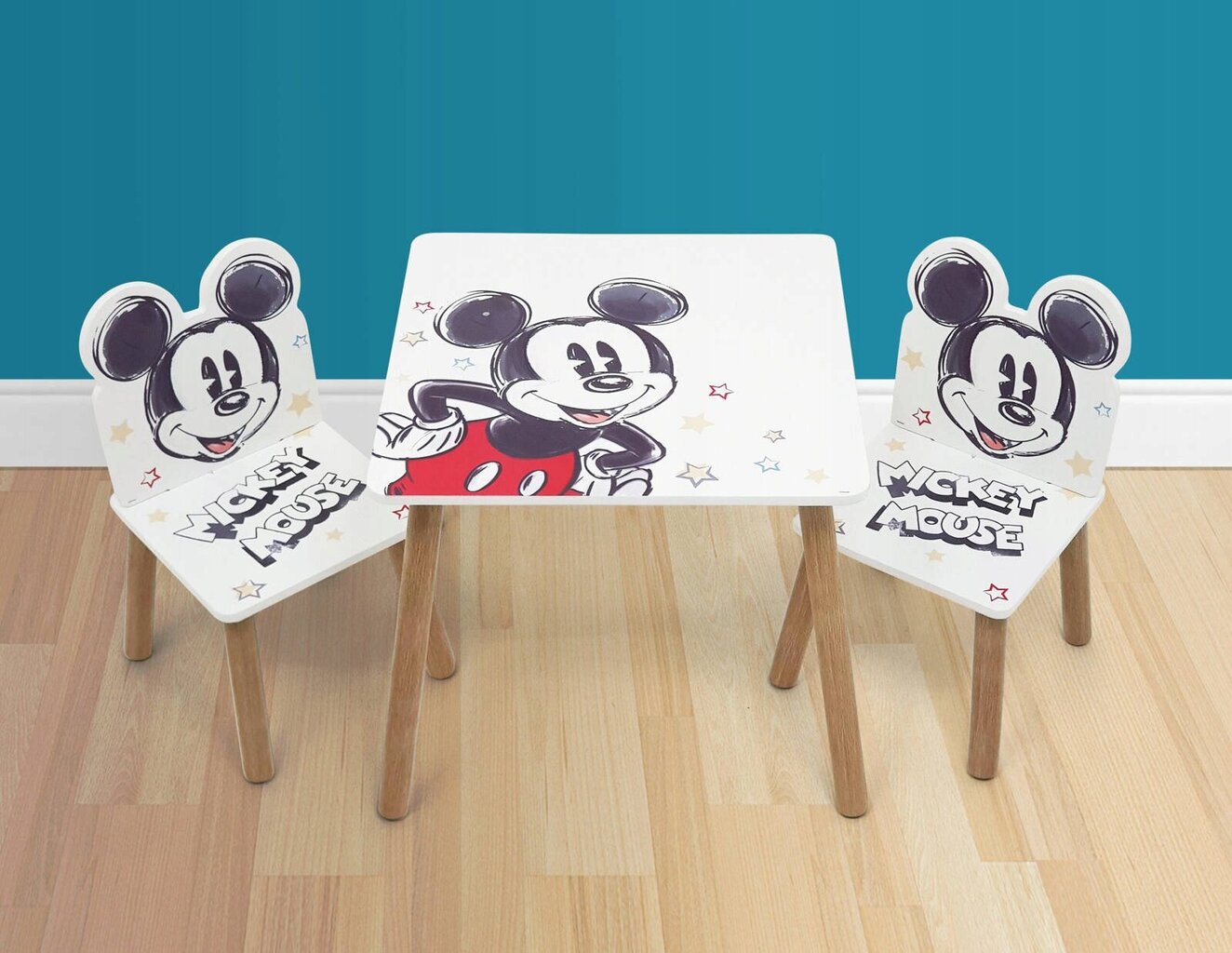 Lastelaud koos toolidega Arditex Miki Hiir, valge hind ja info | Laste lauad ja toolid | kaup24.ee