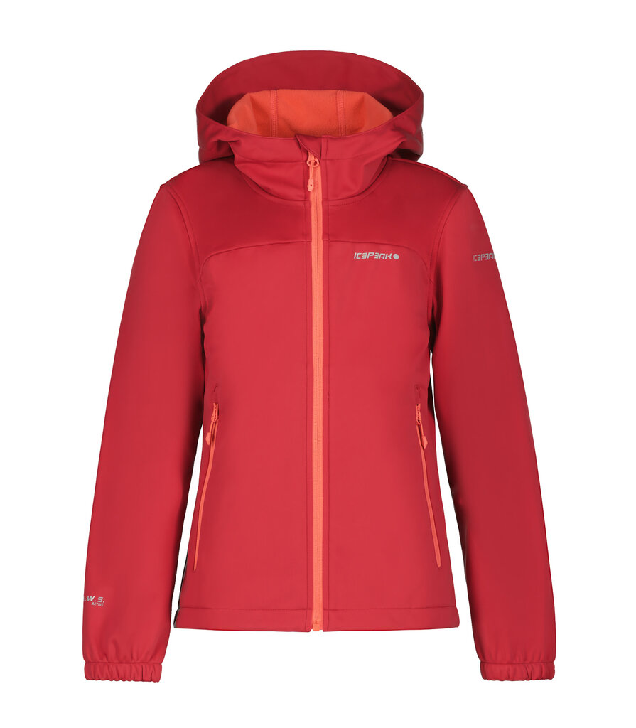 Icepeak laste softshell jope KLEVE JR, vaarikapunane цена и информация | Tüdrukute joped ja mantlid | kaup24.ee