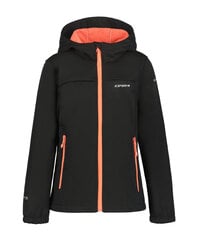 Детская куртка Softshell Icepeak KLEVE JR, черный цвет цена и информация | Куртки, пальто для девочек | kaup24.ee