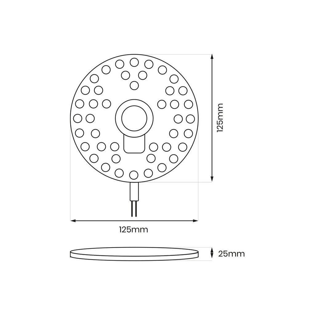 LEDmoodul, 12w 3000k fi125 цена и информация | Rippvalgustid | kaup24.ee