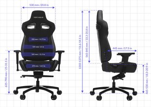 Mänguritool Vertagear VG-PL4500, must/roheline hind ja info | Kontoritoolid | kaup24.ee