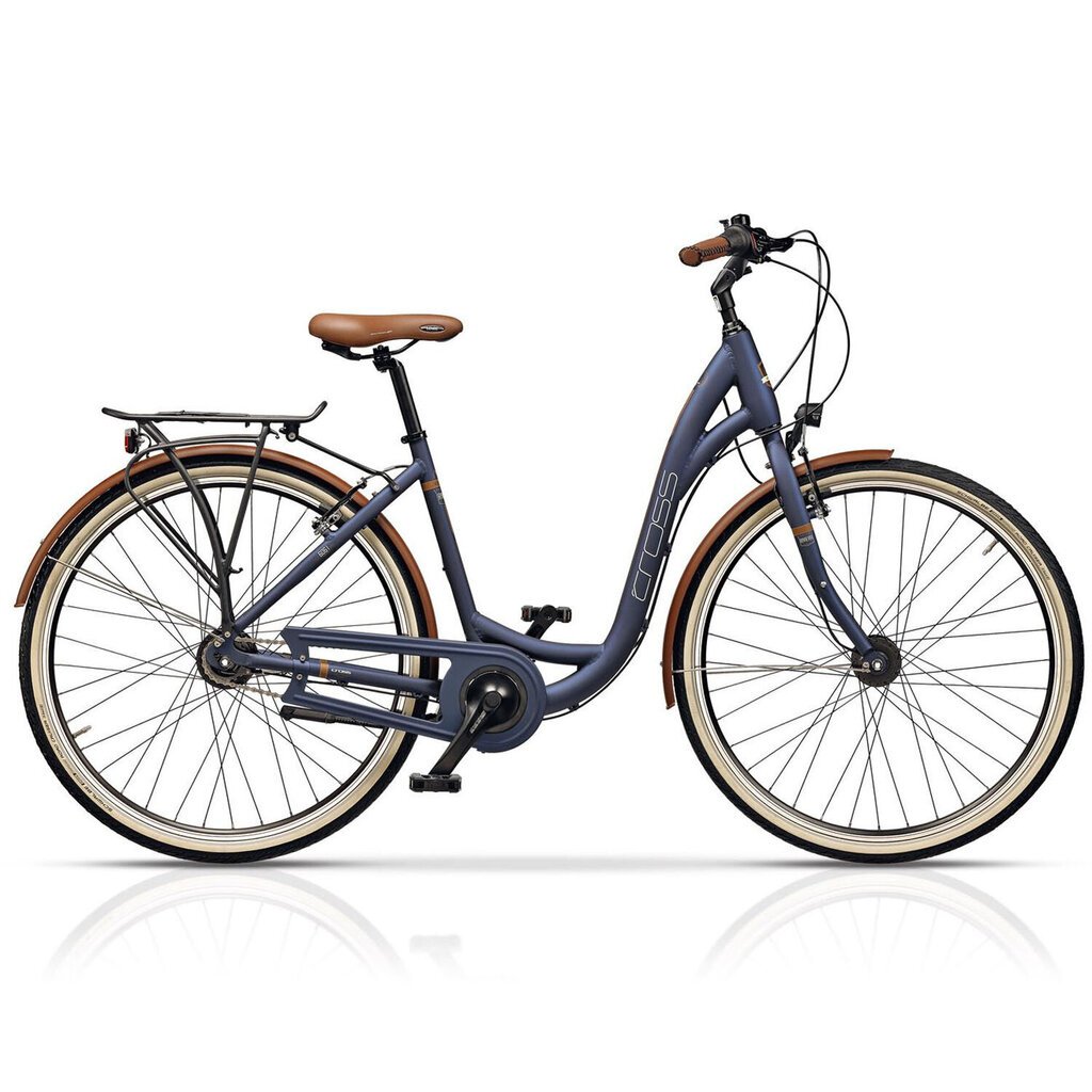 Jalgratas Cross Riviera 28", N8 suurus 19" (48 cm), sinine hind ja info | Jalgrattad | kaup24.ee