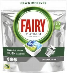 Fairy Green nõudepesumasina kapslid, 70 tk цена и информация | Средства для мытья посуды | kaup24.ee