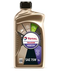 Масло трансмиссионное «Total» SAE 75W Traxium, GEAR 9 FE, 1 л цена и информация | Моторные масла | kaup24.ee