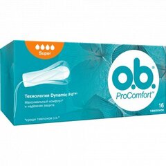 Tampoonid O.b ProComfort Super, 16 tk hind ja info | Tampoonid, hügieenisidemed, menstruaalanumad | kaup24.ee