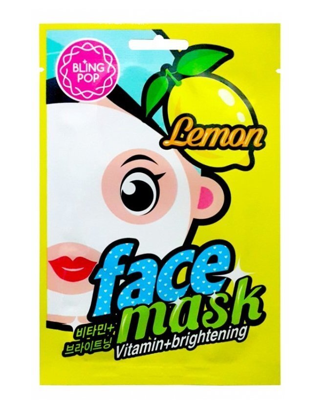 Kangasmask Lemon Vitamin&Brightening Mask Bling Pop, 20ml hind ja info | Näomaskid, silmamaskid | kaup24.ee