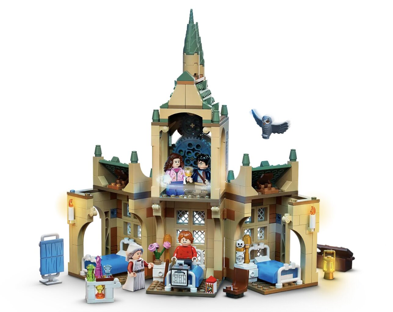 76398 LEGO® Harry Potter Sigatüüka haiglatiib цена и информация | Klotsid ja konstruktorid | kaup24.ee