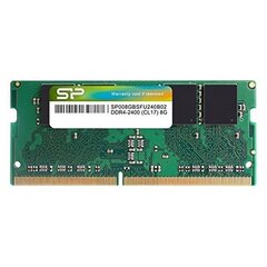 Silicon Power DDR4 SODIMM 8GB 2400MHz CL17 (SP008GBSFU240B02) цена и информация | Оперативная память (RAM) | kaup24.ee