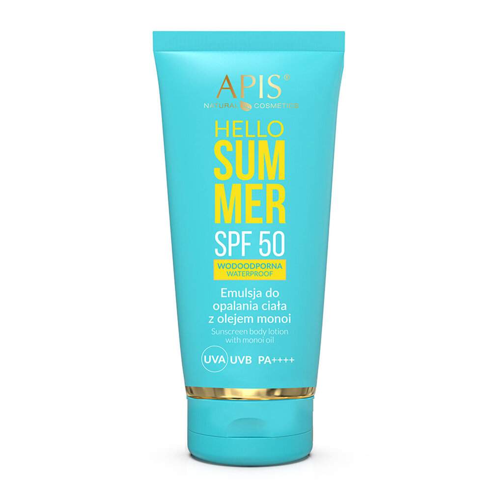 Apis spf 50 päikesekaitseemulsioon monoi-õliga 200 ml цена и информация | Päikesekreemid | kaup24.ee