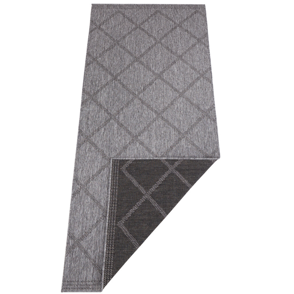 Kahepoolne vaip - matt NORTHRUGS Twin Supreme Black Antracite, 80x250 cm hind ja info | Vaibad | kaup24.ee