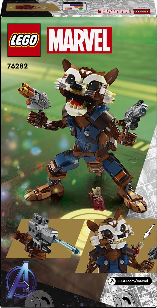 76282 Lego® Marvel Rocket ja Beebi-Groot 76282 цена и информация | Klotsid ja konstruktorid | kaup24.ee