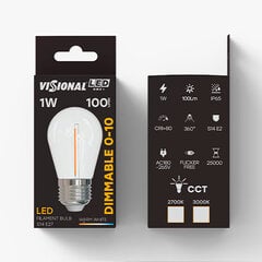 LED pirnide komplekt (hõõgniit) Visional, E27, 100lm, 2700K, 5 tk. цена и информация | Лампочки | kaup24.ee