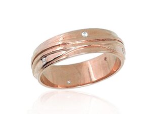 Kullast abielusõrmus Diamond Sky "Harmony II", proov 585, DS00G478 hind ja info | Sõrmused | kaup24.ee