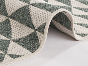 Kahepoolne vaip - matt NORTHRUGS Twin Supreme Green Cream, 80x250 cm hind ja info | Vaibad | kaup24.ee