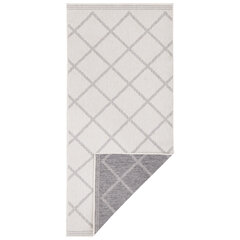 Kahepoolne vaip - matt NORTHRUGS Twin Supreme Grey Cream, 80x350 cm цена и информация | Ковры | kaup24.ee