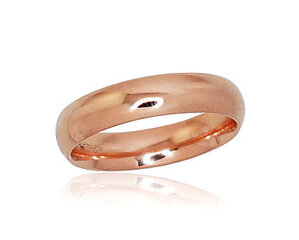 Золотое обручальное кольцо "Классика VI" из красного золота 585 пробы DS01G082 цена и информация | Кольцо | kaup24.ee