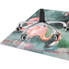 Põrandat kaitsev matt Decormat, Maalitud flamingod цена и информация | Офисные кресла | kaup24.ee