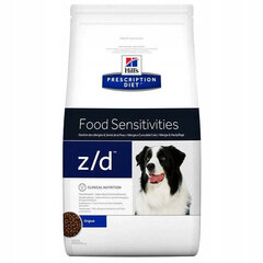 Hill's Dog Prescription Diet Z/D Canine täiskasvanud koertele, kellel on kalduvus allergiatele koos kanalihaga, 3 kg hind ja info | Kuivtoit koertele | kaup24.ee