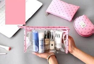Kosmeetikakomplekt 3tk S20, roosa hind ja info | Meigikotid, lauapeeglid | kaup24.ee