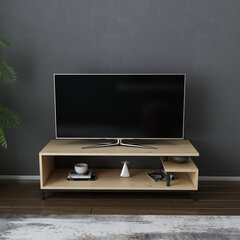 TV alus Asir, 120x44,6x37,6 cm, pruun/must цена и информация | Тумбы под телевизор | kaup24.ee