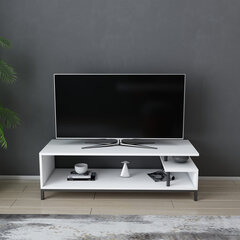 TV alus Asir, 120x44,6x37,6 cm, valge/must hind ja info | TV alused | kaup24.ee