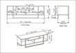 TV alus Asir, 120x35,2x40,2 cm, must hind ja info | TV alused | kaup24.ee