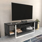 TV alus Asir, 120x35,2x40,2 cm, must/valge hind ja info | TV alused | kaup24.ee