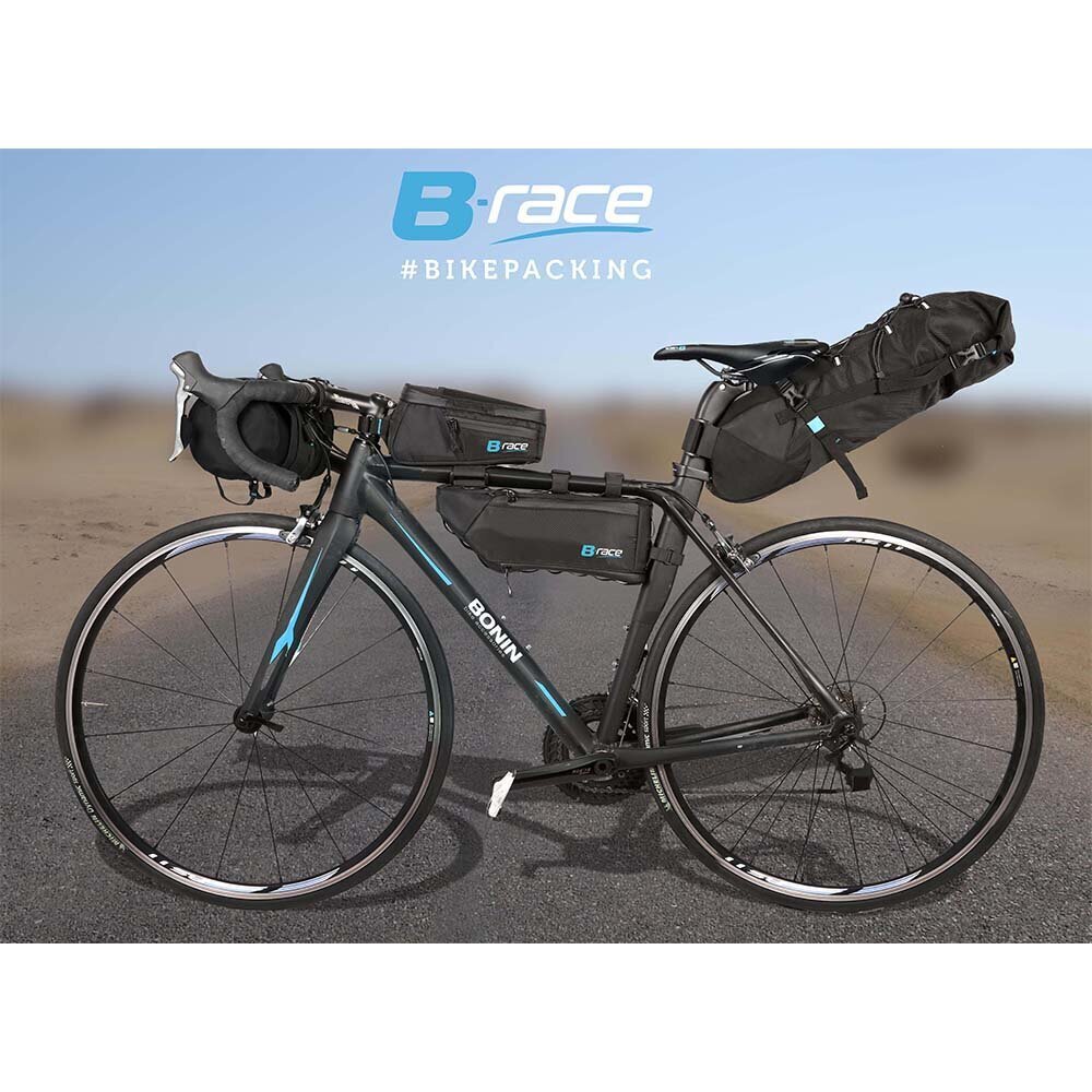 Jalgratta sadulakott B-Race Bikepacking, 10 l, must hind ja info | Rattakotid ja telefonikotid | kaup24.ee