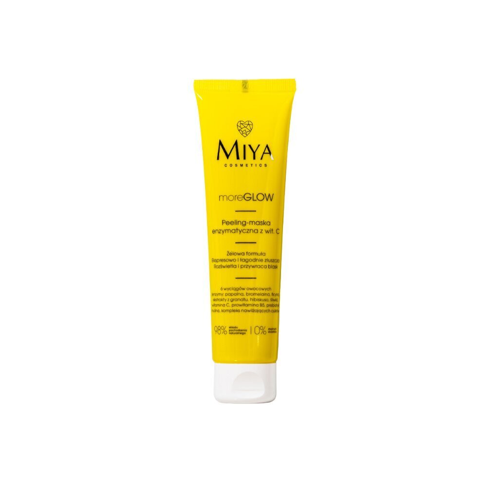 Miya Moreglow ensüümidega kooriv mask puuviljaekstraktide ja C-vitamiiniga, 60 ml hind ja info | Näomaskid, silmamaskid | kaup24.ee