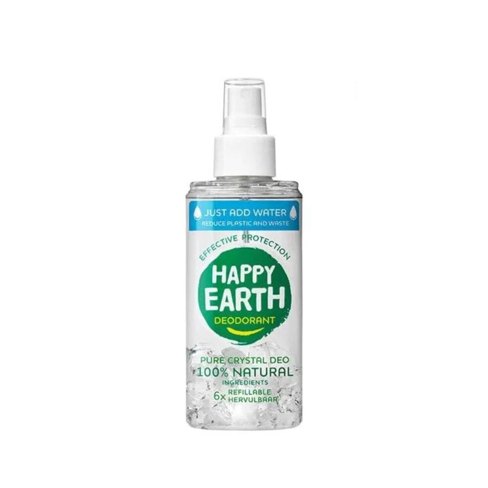 Happy Earth 100% looduslik 6x veega taastäidetav lõhnatu kristalldeodorant sprei, 100ml hind ja info | Deodorandid | kaup24.ee