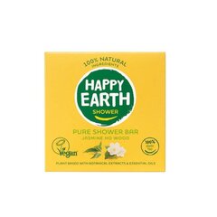 Happy Earth 100% looduslik niisutav ja pehmendav tahke dušigeel jasmiini ja Ho wood lõhnaga, 90 g цена и информация | Масла, гели для душа | kaup24.ee