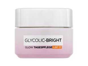 Осветляющий дневной крем L&#39;Oréal Paris Glycolic-Bright Glowing Cream Day, 50 мл цена и информация | Кремы для лица | kaup24.ee