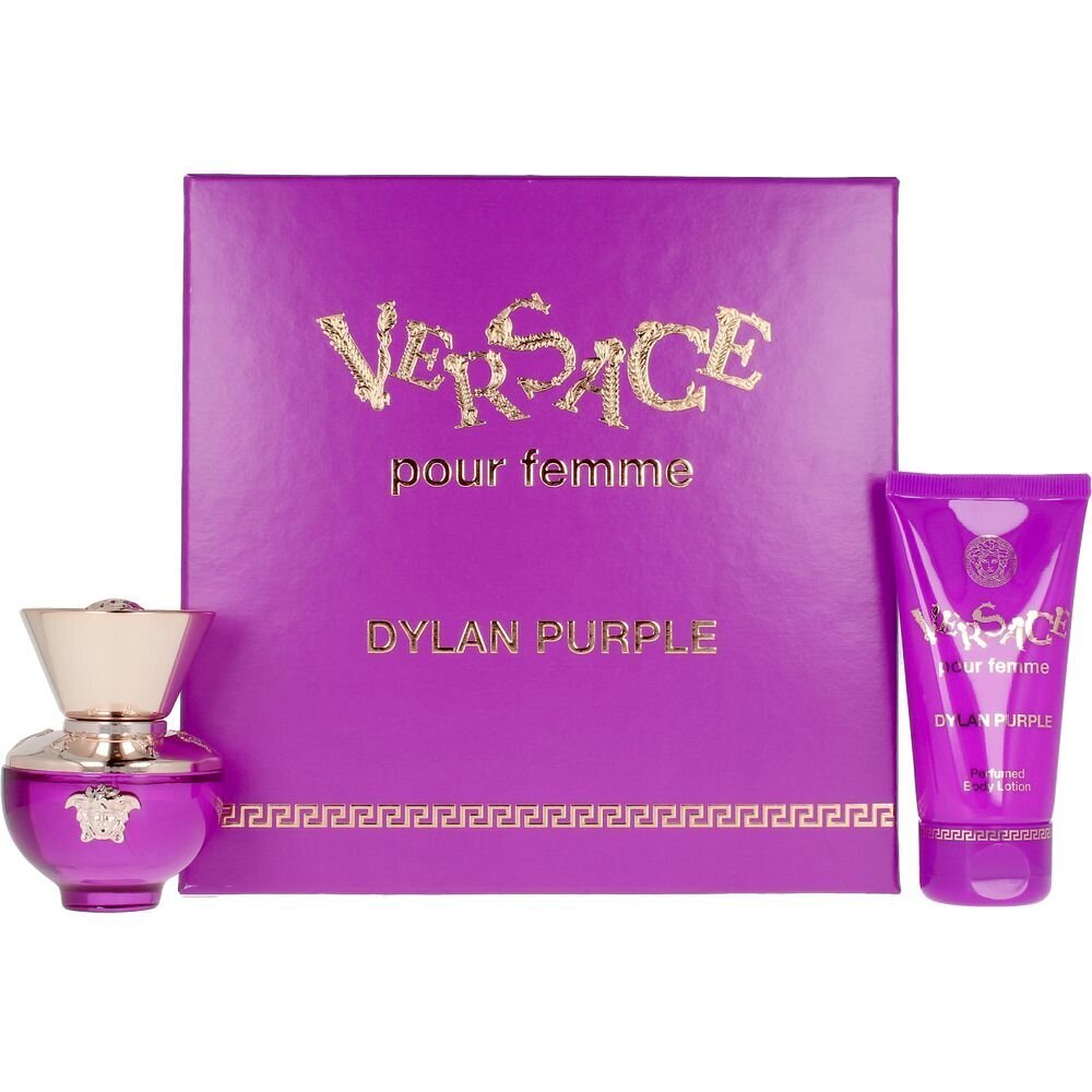 Versace Pour Femme Dylan Purple komplekt naistele: parfüümvesi EDP, 30 ml + kehakreem, 50 ml hind ja info | Naiste parfüümid | kaup24.ee