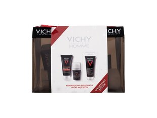 Komplekt Vichy XMas Homme meestele: päevane näokreem, 50 ml + pallile mõeldud higistamisvastane kreem, 50 ml + dušigeel, 200 ml hind ja info | Näokreemid | kaup24.ee